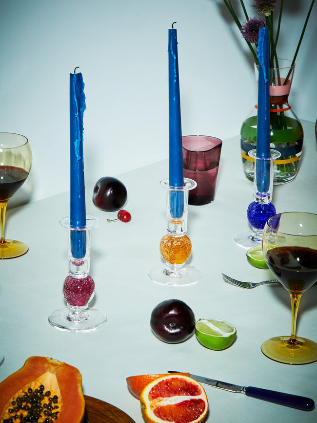 Stewart Hearn - Stellar Hand-Blown Glass Candlesticks (Set of 2) -  - ABASK