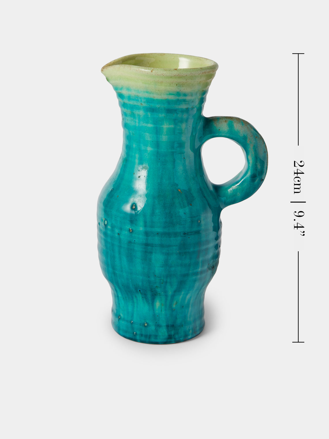 Antique and Vintage - 1950s Accolay Vase - Blue - ABASK