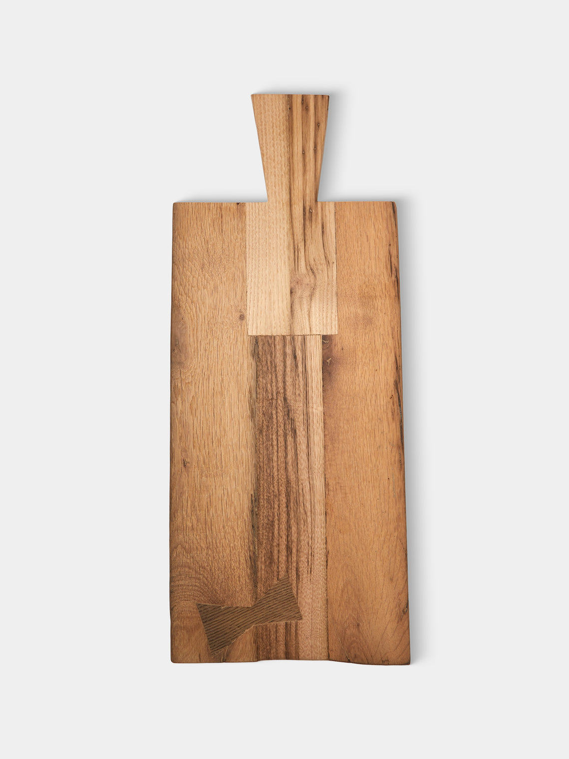 Art Brugi - Hand-Carved Antique Oak and Chestnut Serving Board - Brown - ABASK - 