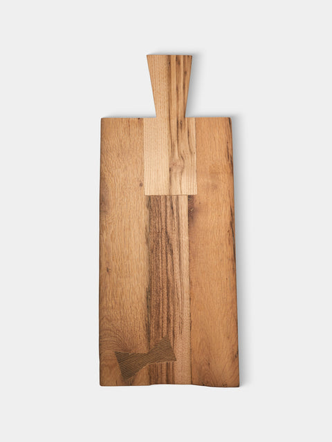 Art Brugi - Hand-Carved Antique Oak and Chestnut Serving Board - Brown - ABASK - 