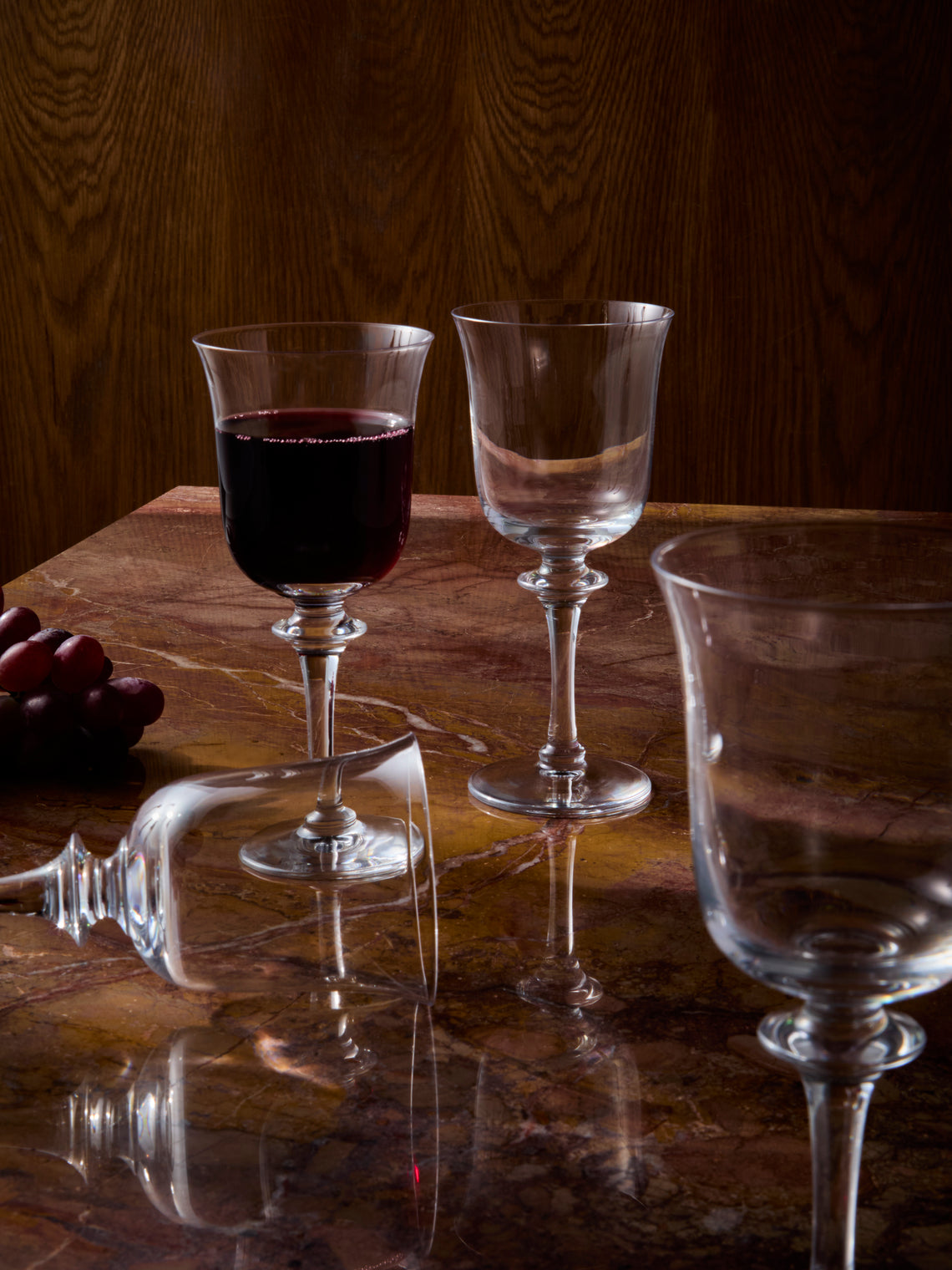 Antique and Vintage - 1947 Daum Saumur Red Wine Glasses (Set of 10) - Clear - ABASK