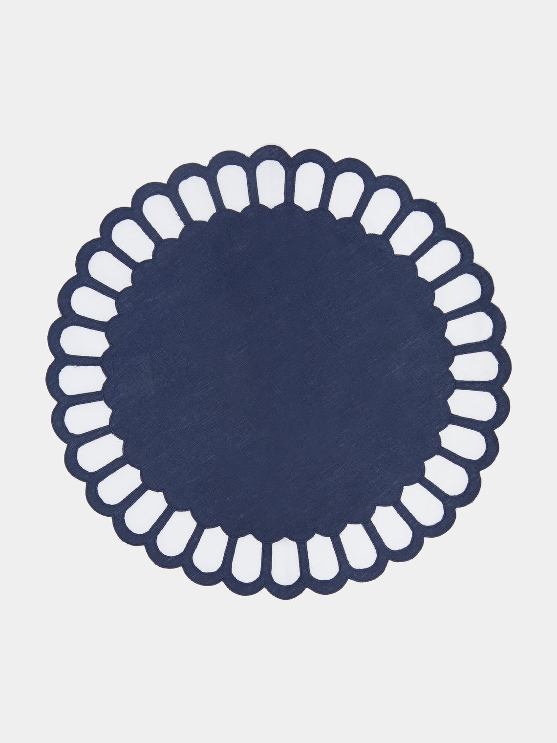 Los Encajeros - Zurbano Embroidered Linen Placemats (Set of 4) -  - ABASK - 