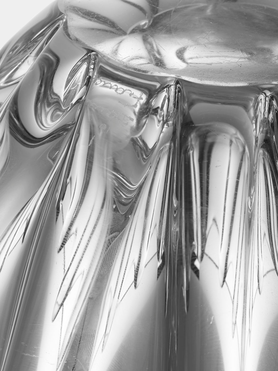 Antique and Vintage - Early-20th-Century Daum Crystal Bowl - Clear - ABASK