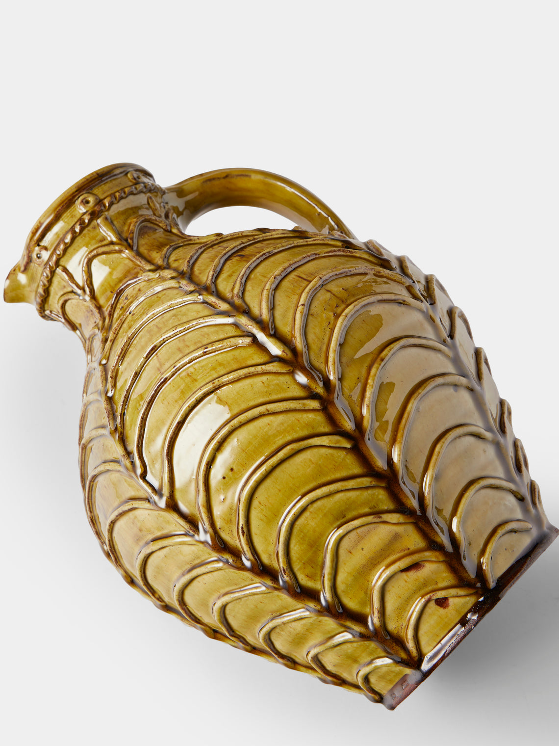 Fitch & McAndrew - Swag Slipware Jug - Green - ABASK