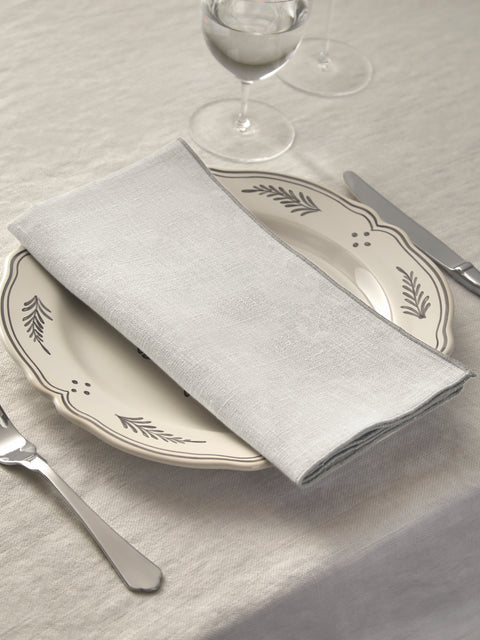 Borgo delle Tovaglie - Filo Linen Extra Large Napkins (Set of 4) - Gray - ABASK