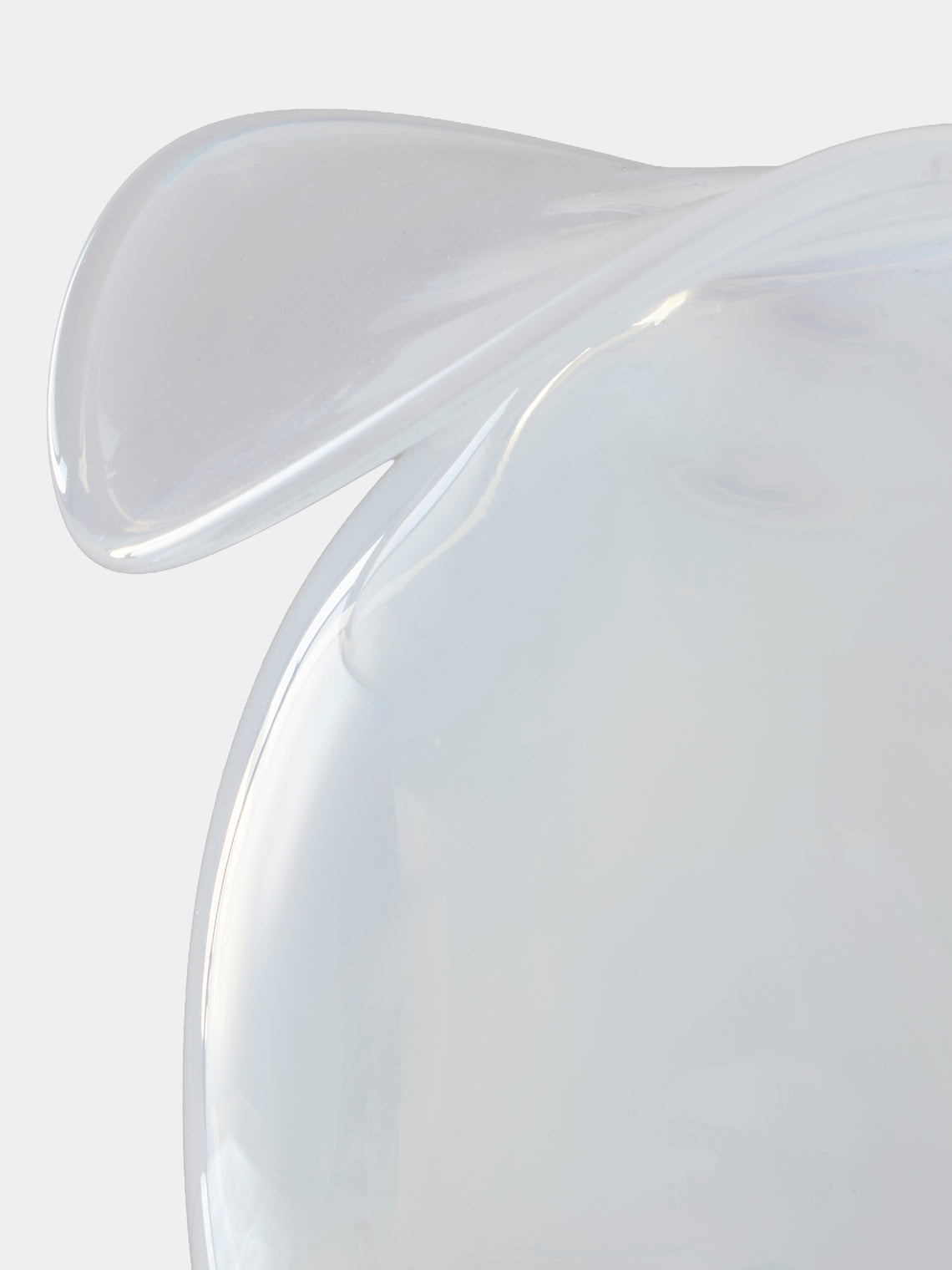 Oog Objects - 7 Hand-Blown Glass Vase (8in/23cm) - White - ABASK