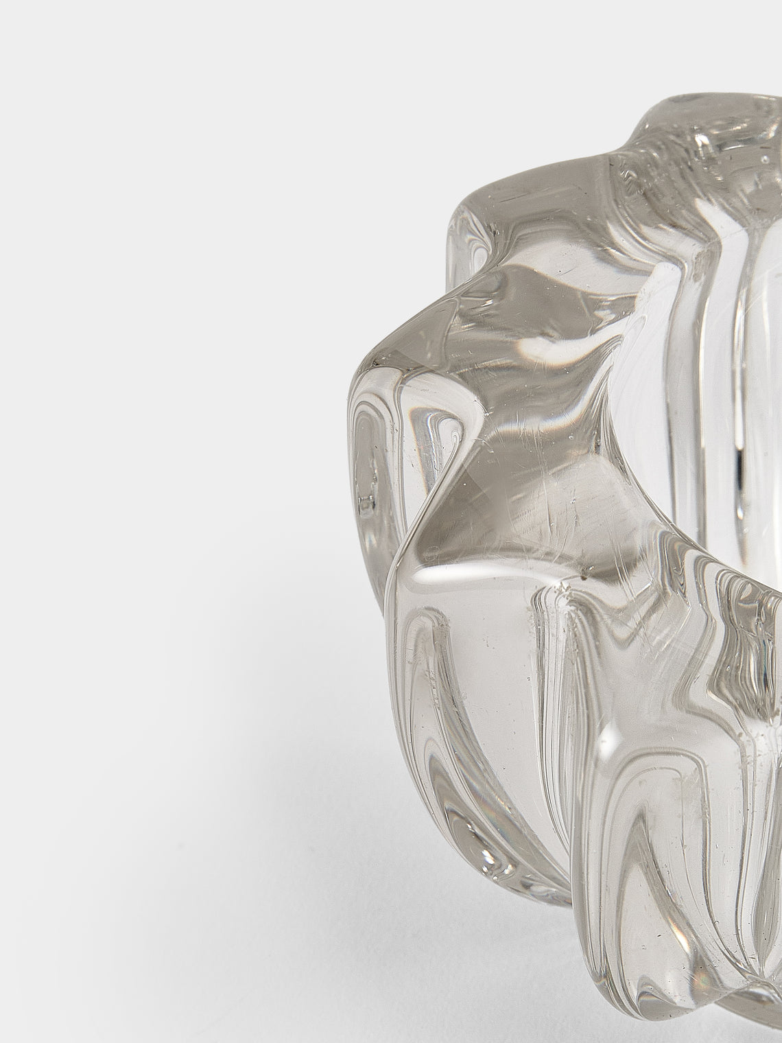 Antique and Vintage - 1950s Pierre d'Avesn Crystal Vide Poche - Clear - ABASK