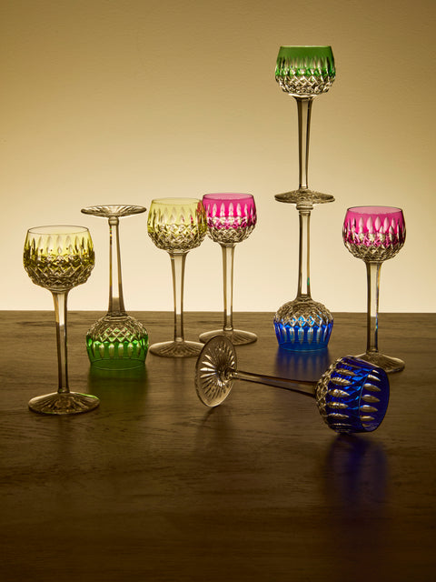 Antique and Vintage - 1950s Saint Louis Crystal Wine Glasses (Set of 12) - Multiple - ABASK