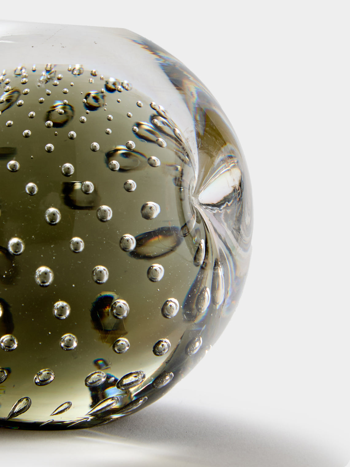 Antique and Vintage - Mid-Century Murano Glass Paperweight - Black - ABASK