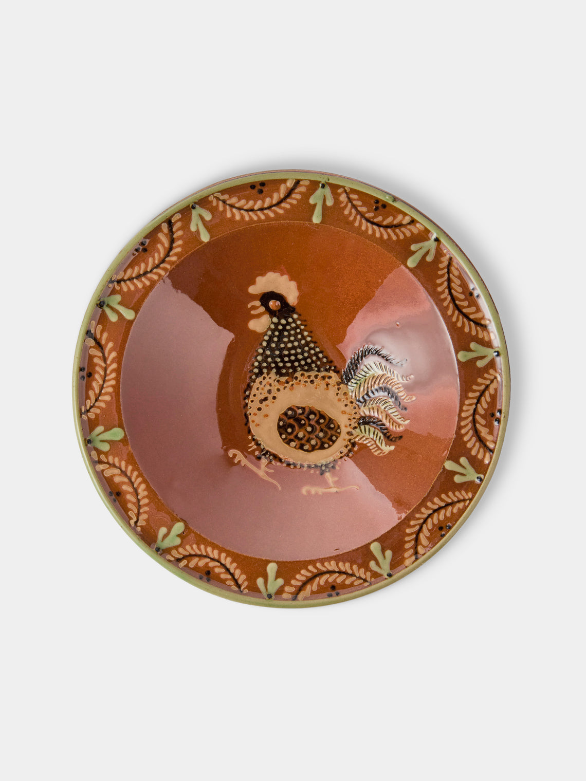 Poterie d’Évires - Animals Hand-Painted Ceramic Breakfast Bowls (Set of 4) - Light Brown - ABASK