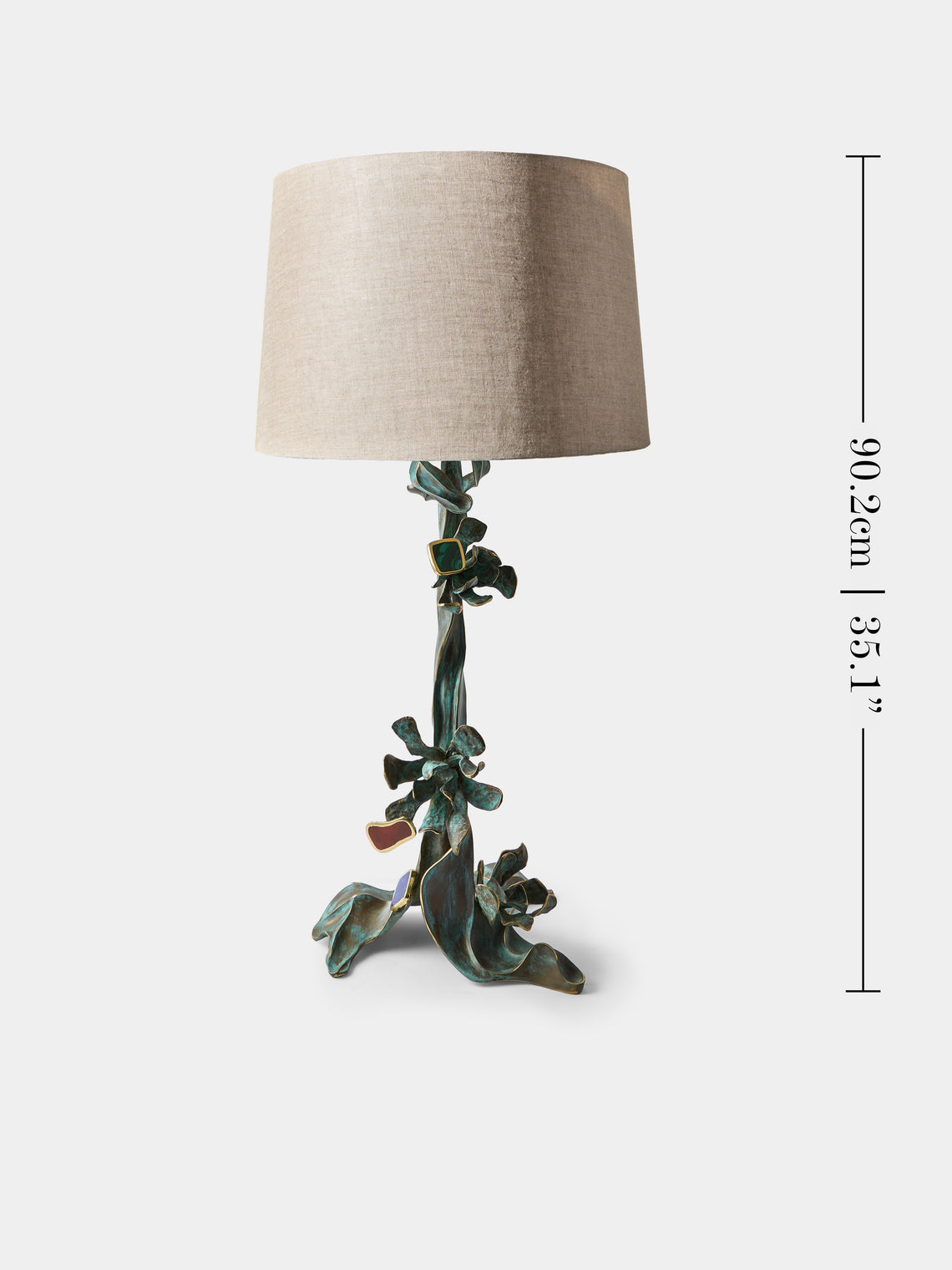 Viya - Glory Lily Brass Table Lamp - Brass - ABASK