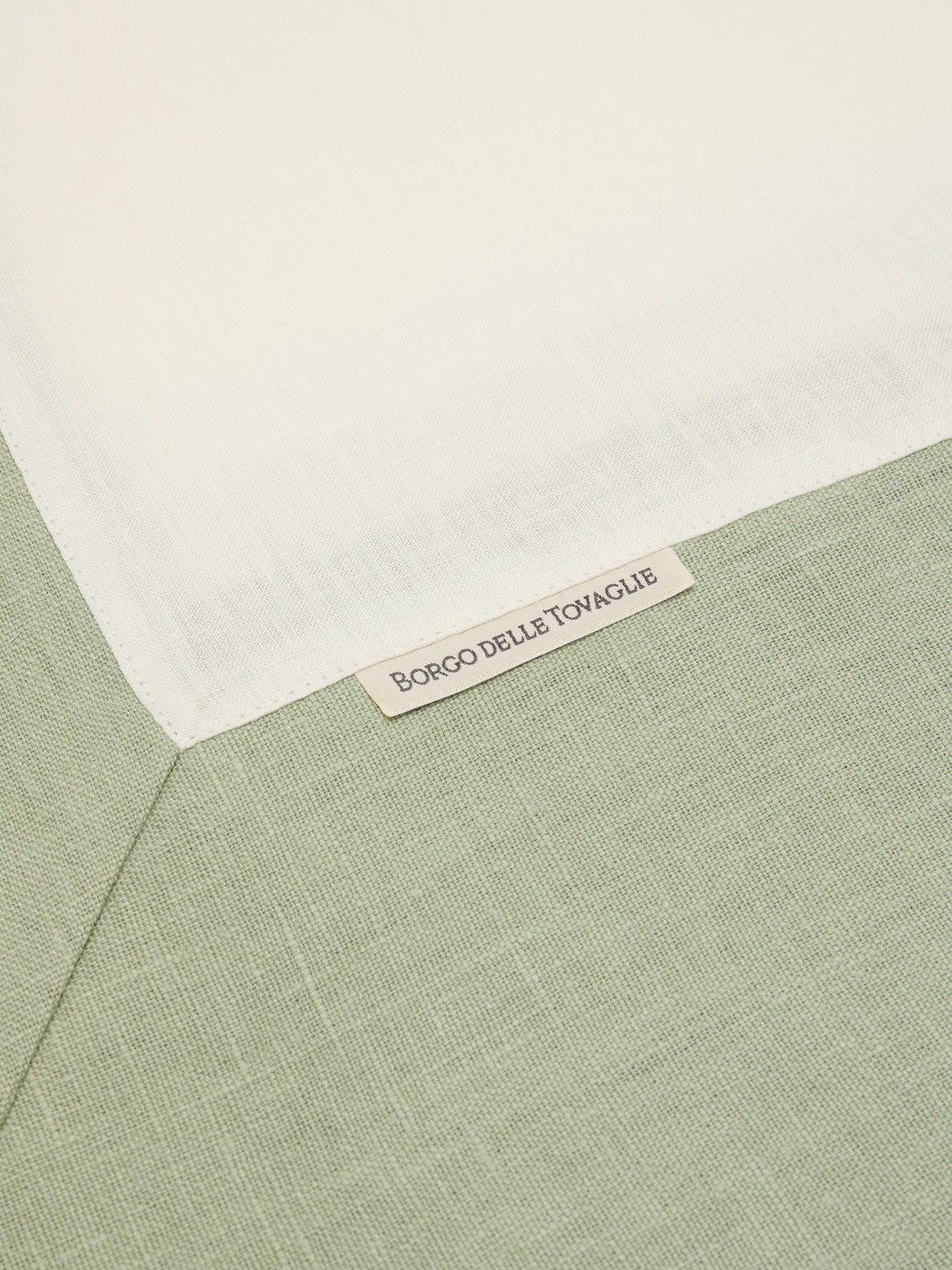 Borgo delle Tovaglie - Bauhaus Linen Rectangular Tablecloth - White - ABASK