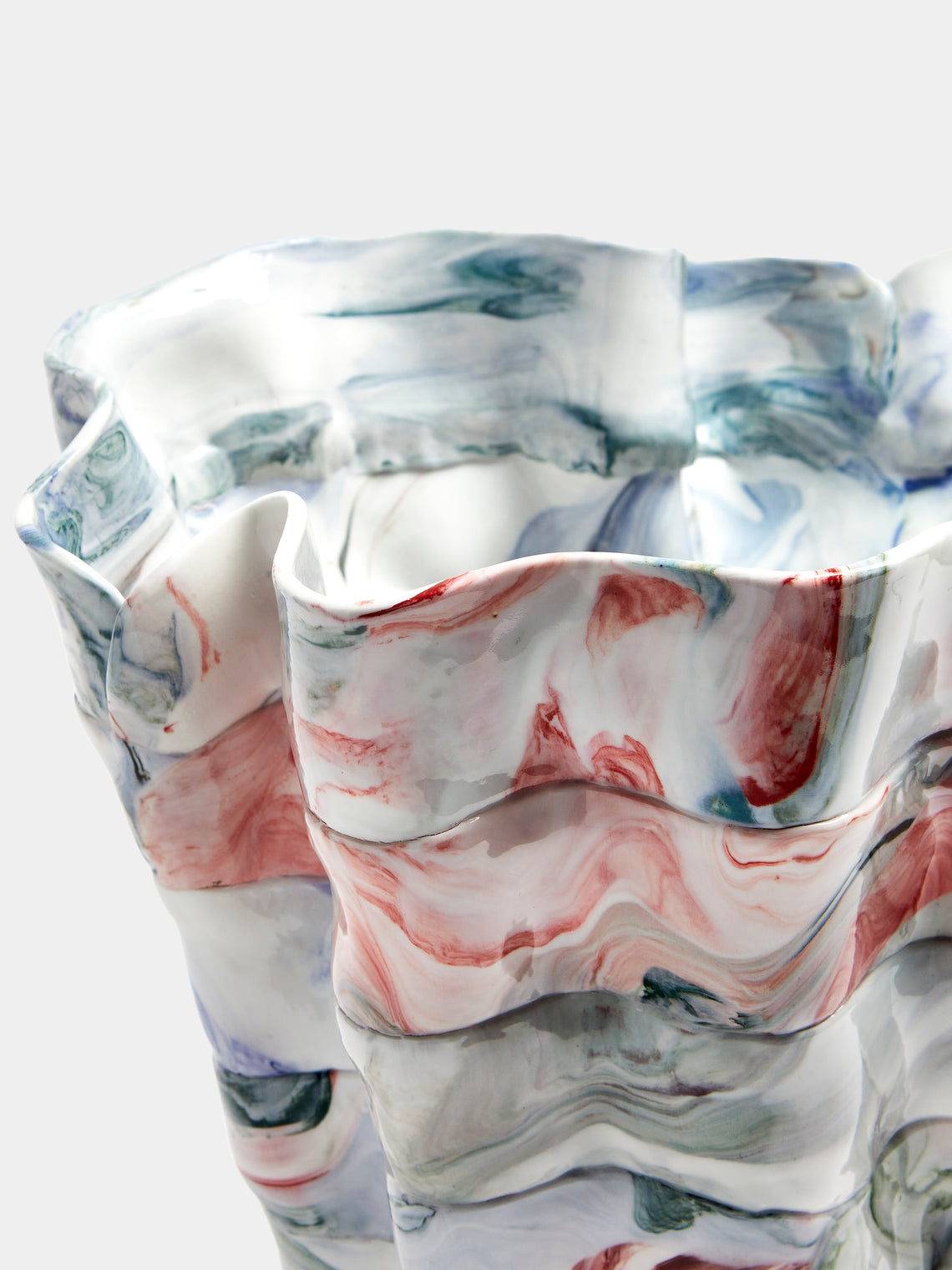 Luisa Maisel - Glossy Porcelain Vase (14in/36cm) - Multiple - ABASK