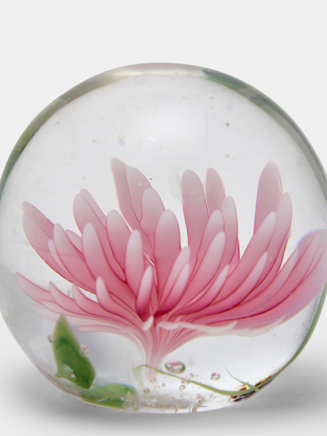Antique and Vintage - 1960s Glass Paperweight - Clear - ABASK