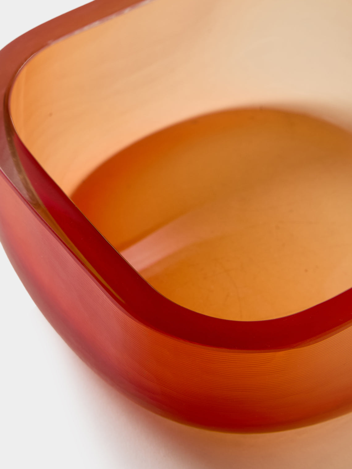 Antique and Vintage - 1950s Paolo Venini Glass Bowl - Orange - ABASK