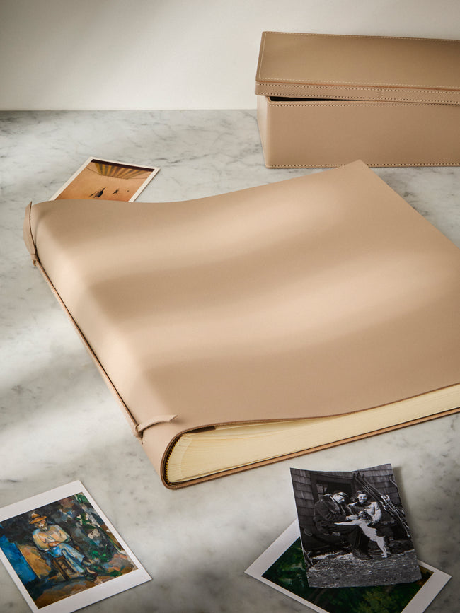 Rabitti 1969 - Legacci Leather Large Photo Album - Cream - ABASK