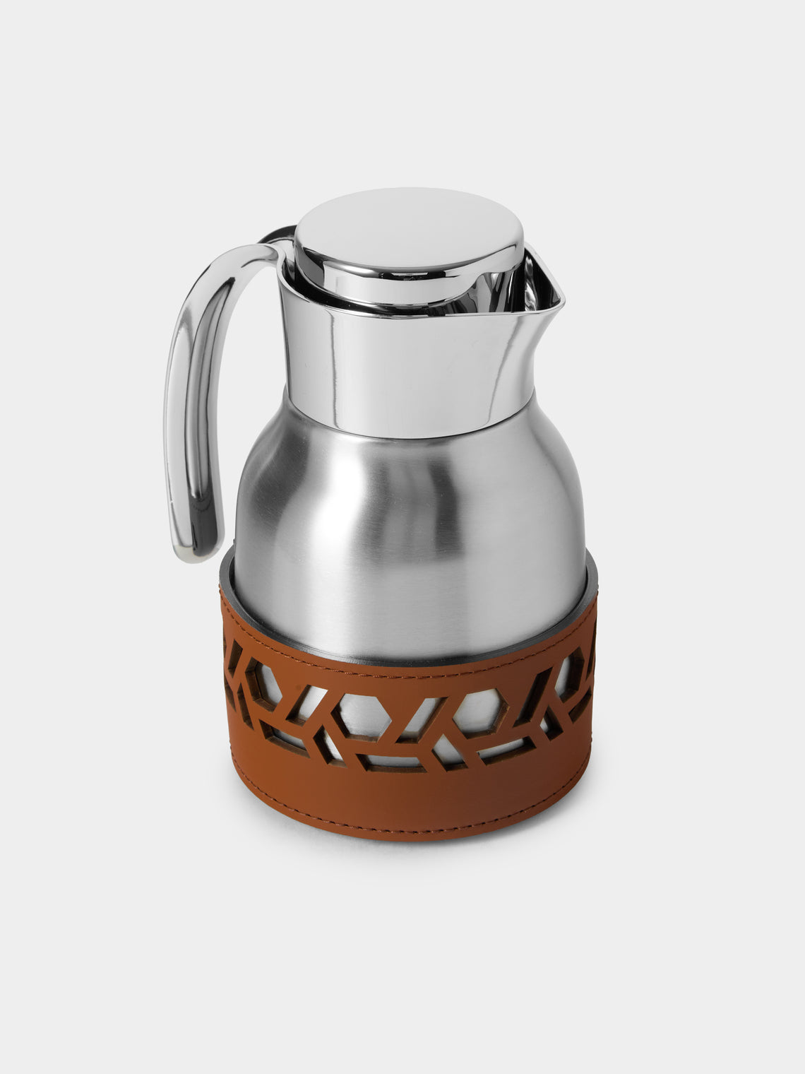 RUDI - Gemma Glass and Stainless Steel Carafe (20oz/0.6L) - Tan - ABASK - 
