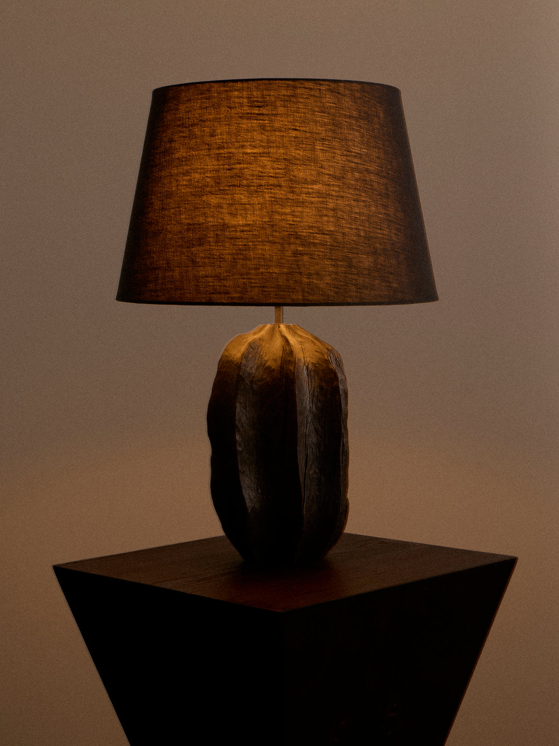 Jamie Gaunt Designs - No. 11 Scorched Oak Table Lamp - Black - ABASK