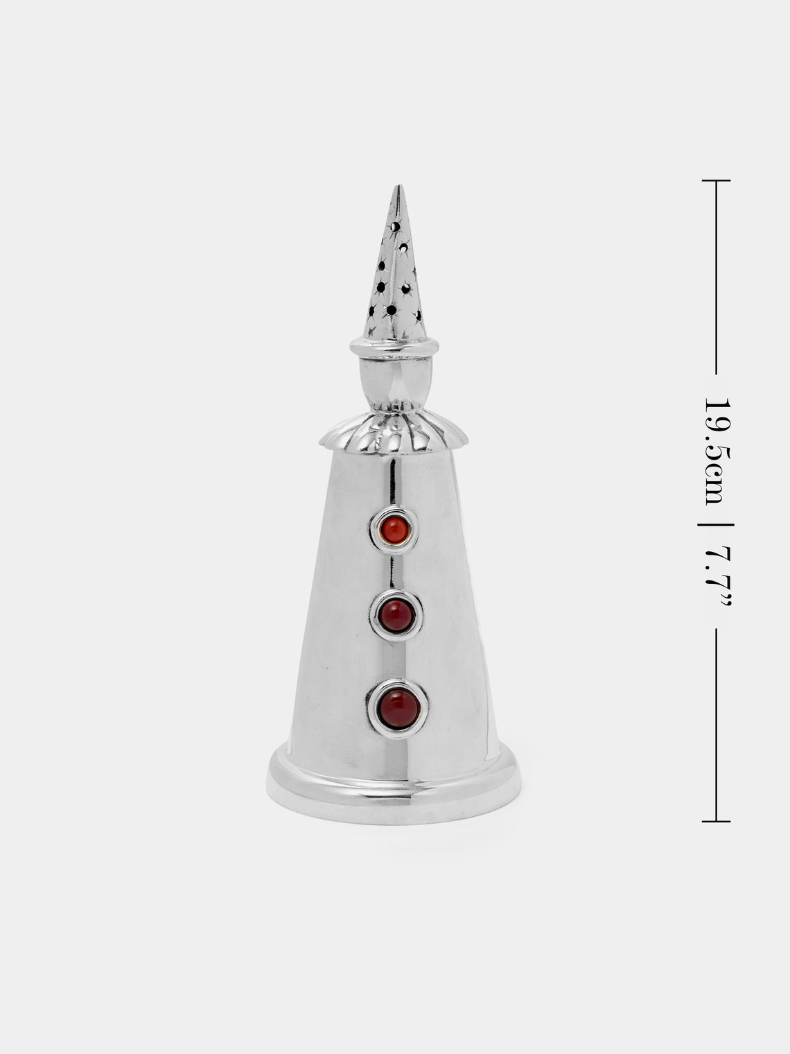 Antique and Vintage - 1980s Silver-Plated Clown Sugar Shaker - Silver - ABASK