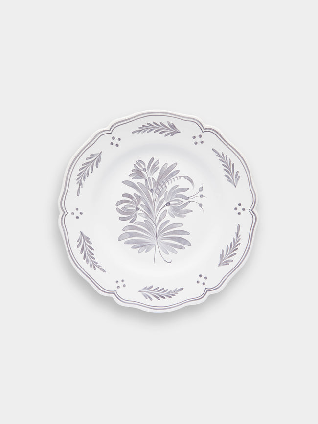 Bourg Joly Malicorne - Antique Fleurs Hand-Painted Ceramic Side Plates (Set of 4) -  - ABASK - 