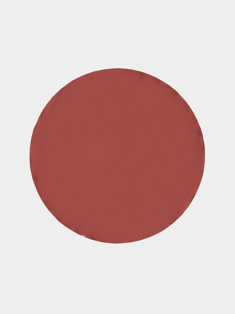 Borgo delle Tovaglie - Filo Linen Round Tablecloth (86.5in/2.2m) - Red - ABASK - 