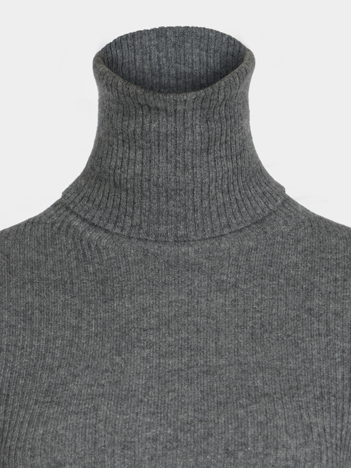 Arch4 - Izzy Baby Goat Cashmere Rollneck Top | Size: S - Gray - ABASK