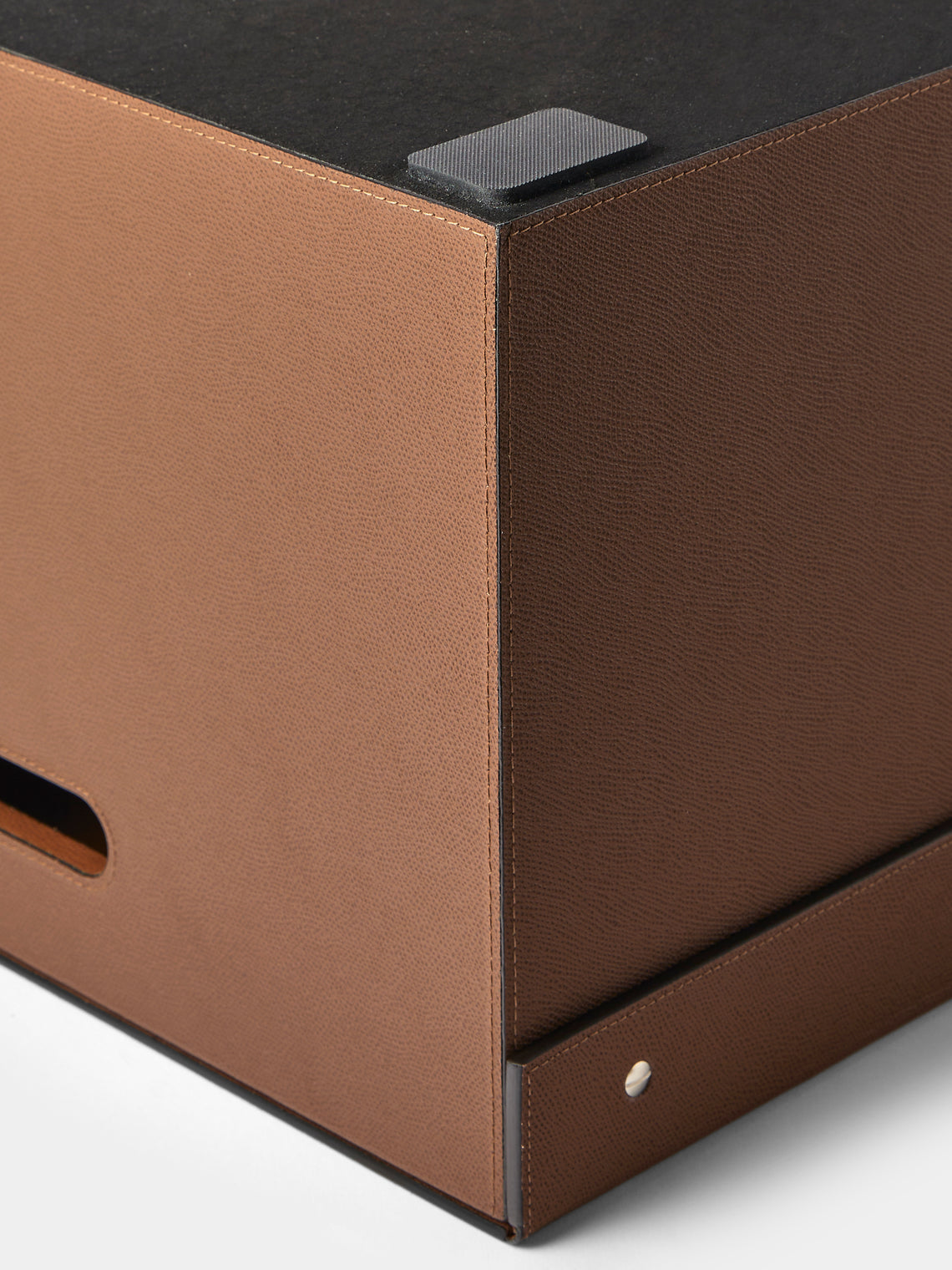 Giobagnara - Parma Leather Large Closet Box - Brown - ABASK