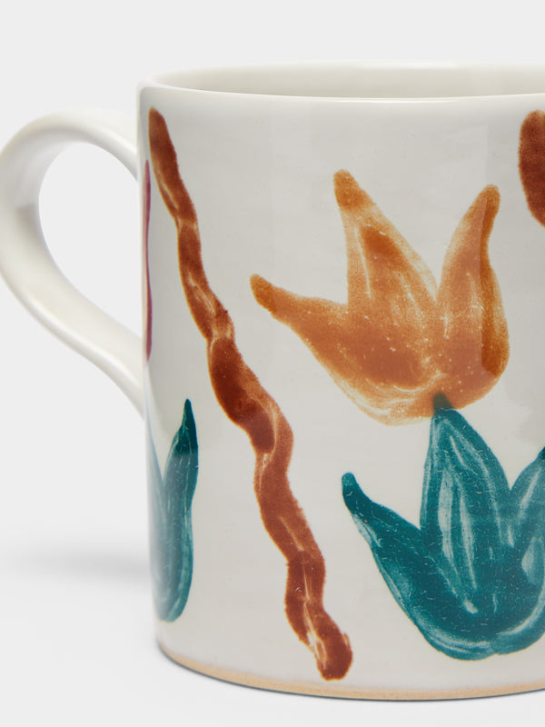 Zsuzsanna Nyul - Hand-Painted Ceramic Mug (Set of 4) - Multiple - ABASK