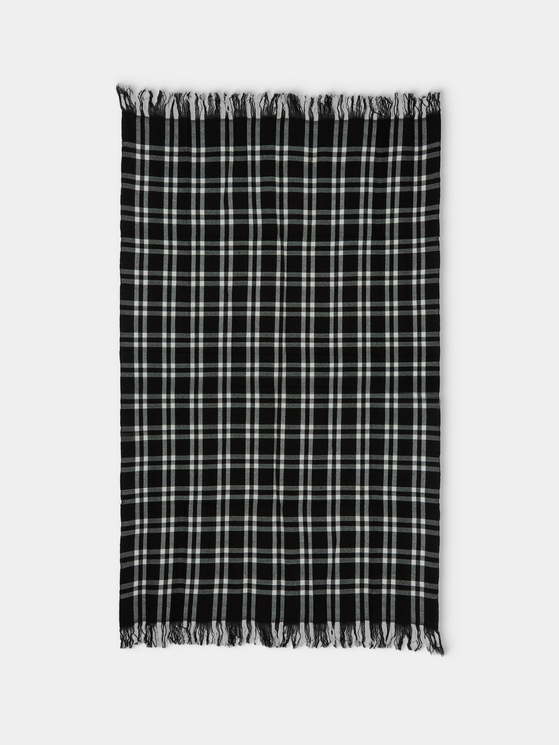 Denis Colomb - Nara Cashmere Blanket (79in/2m) - Black - ABASK - 