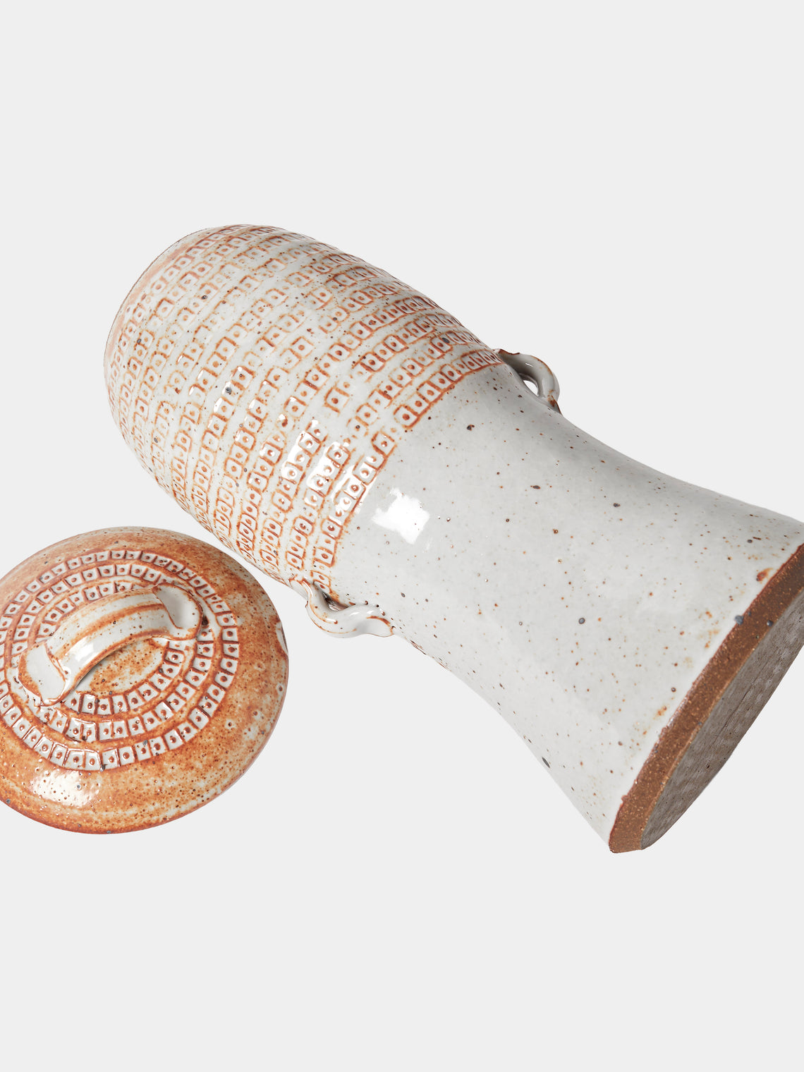 Matthew Foster - Ceramic Spaghetti Jar - White - ABASK