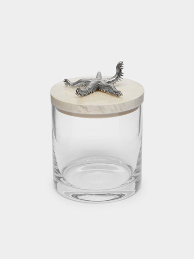 Objet Luxe - Silver-Plated, Shell and Glass Jar -  - ABASK - 