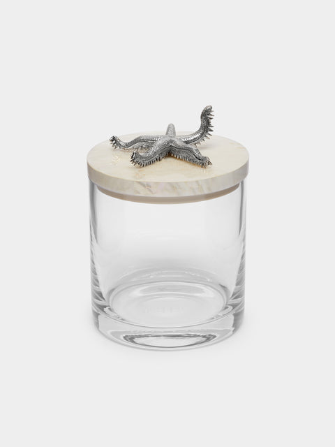 Objet Luxe - Silver-Plated, Shell and Glass Jar -  - ABASK - 