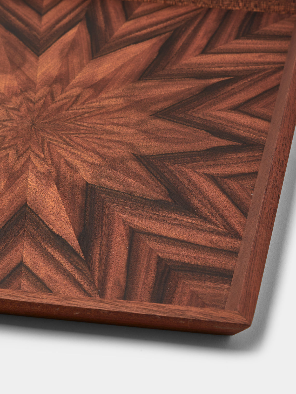 Mori Kougei - Poke Morado Wood Square Tray (10.5in/26.5cm) - Brown - ABASK