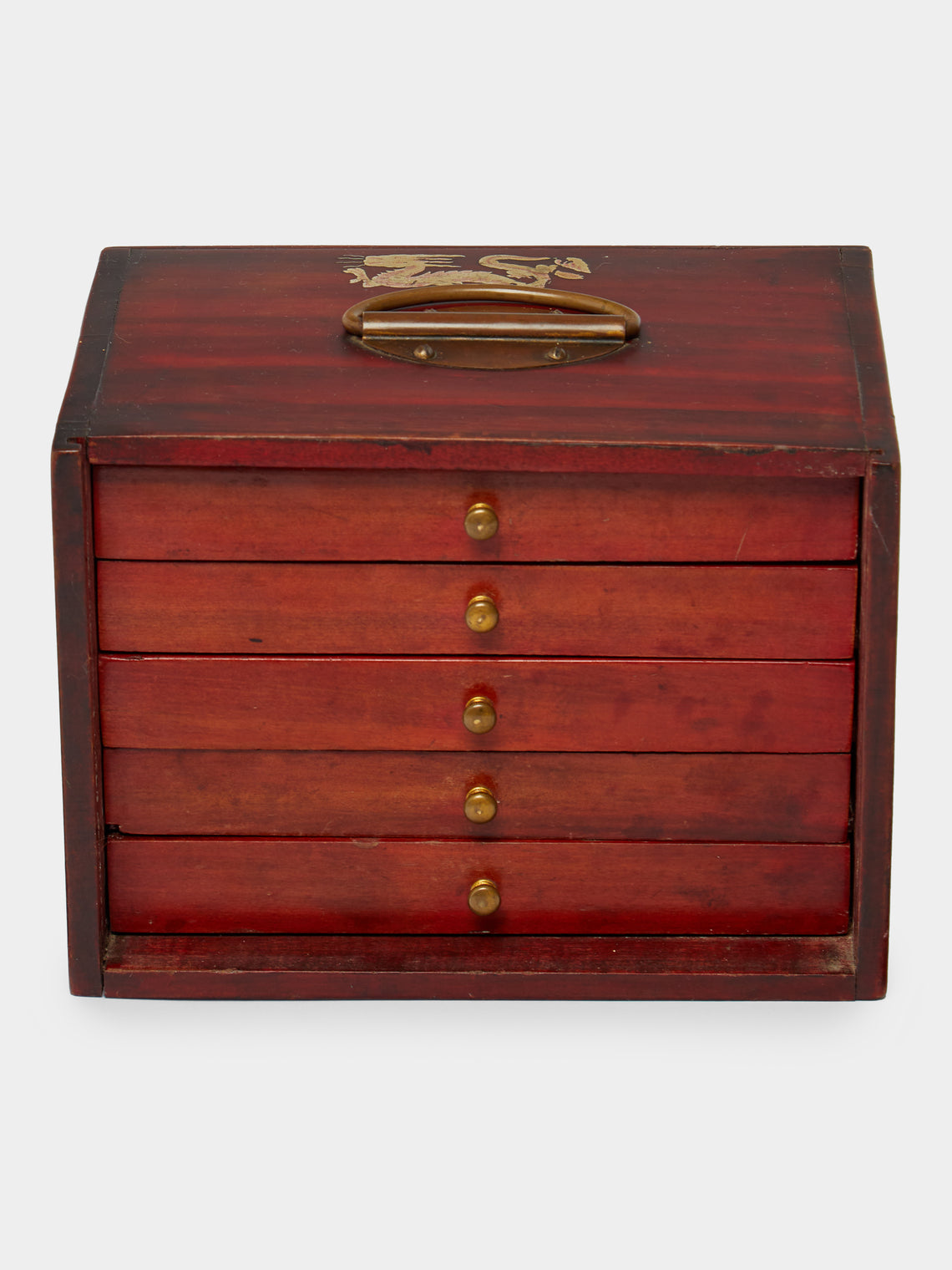 Antique and Vintage - 1924 Chinese Dragon Wood Mahjong Set -  - ABASK