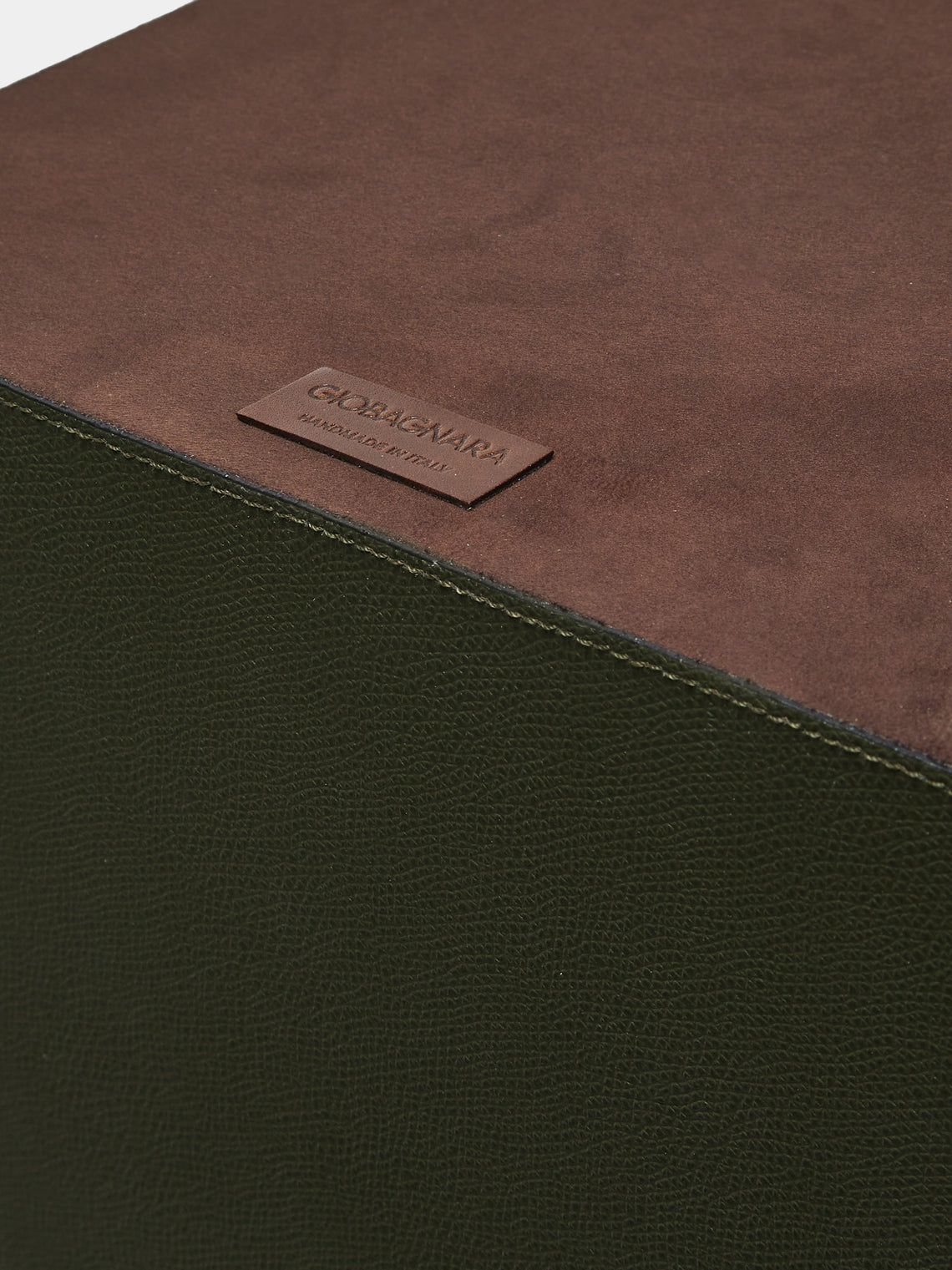 Giobagnara - Walter Leather Wastepaper Bin - Green - ABASK