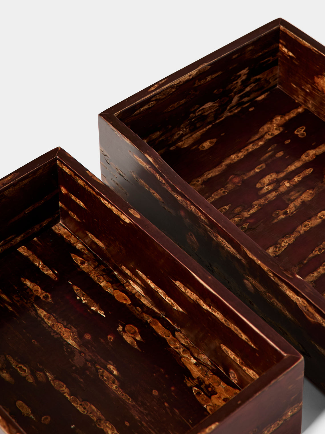 Denshiro - Polished Cherry Bark Storage Box - Brown - ABASK