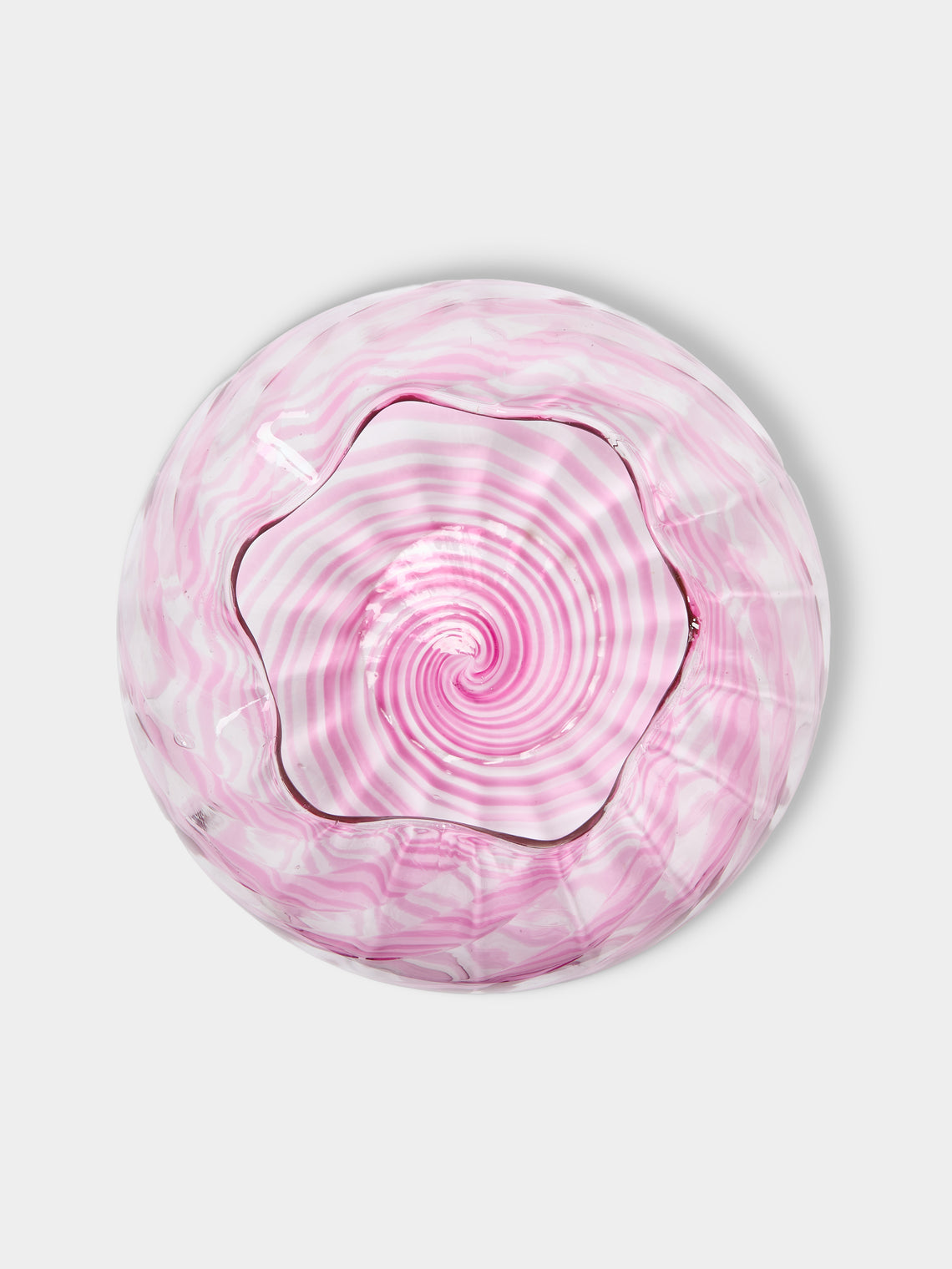 Antique and Vintage - 1950s Seguso Murano Glass Vase (12in/30cm) - Pink - ABASK