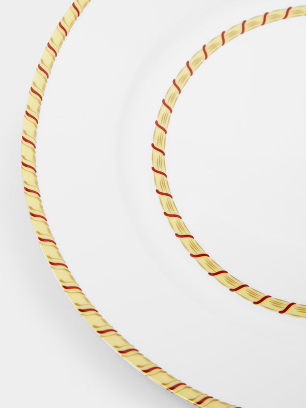 Pinto Paris - Vannerie Cottage Porcelain Charger Plate -  - ABASK