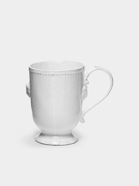 Astier de Villatte - Alexandre Hand-Glazed Ceramic Mug (Set of 2) - White - ABASK- 