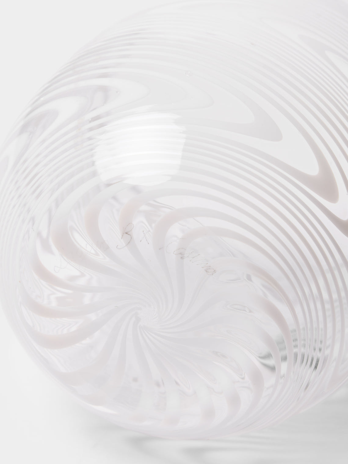 Cosima Swayze - Wave Hand-Blown Murano Glass Tumbler - Clear - ABASK
