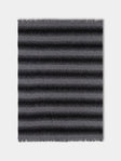 Johnstons of Elgin - Cashmere, Wool and Alpaca Ombré Blanket (79in/2m) - Black - ABASK
