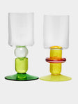 Gather - Miami Hand-Blown Wine Glasses (Set of 2) -  - ABASK - 