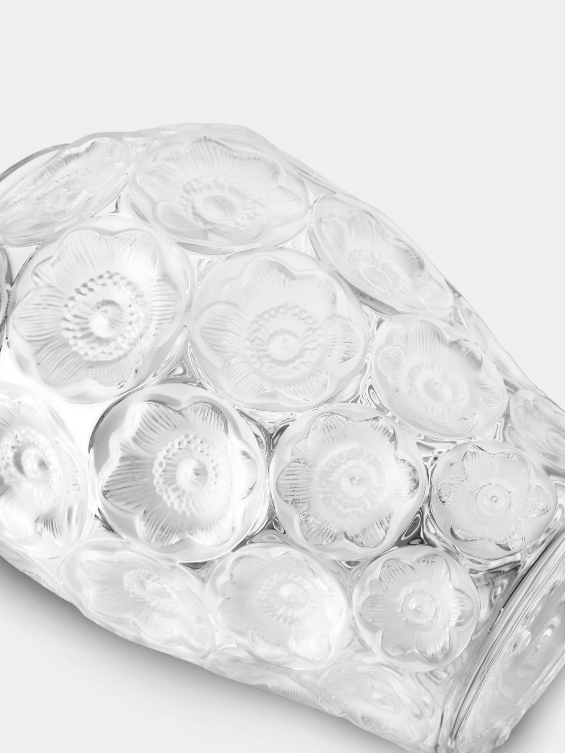 Lalique - Papillons Crystal Vase (13in/33cm) - Clear - ABASK