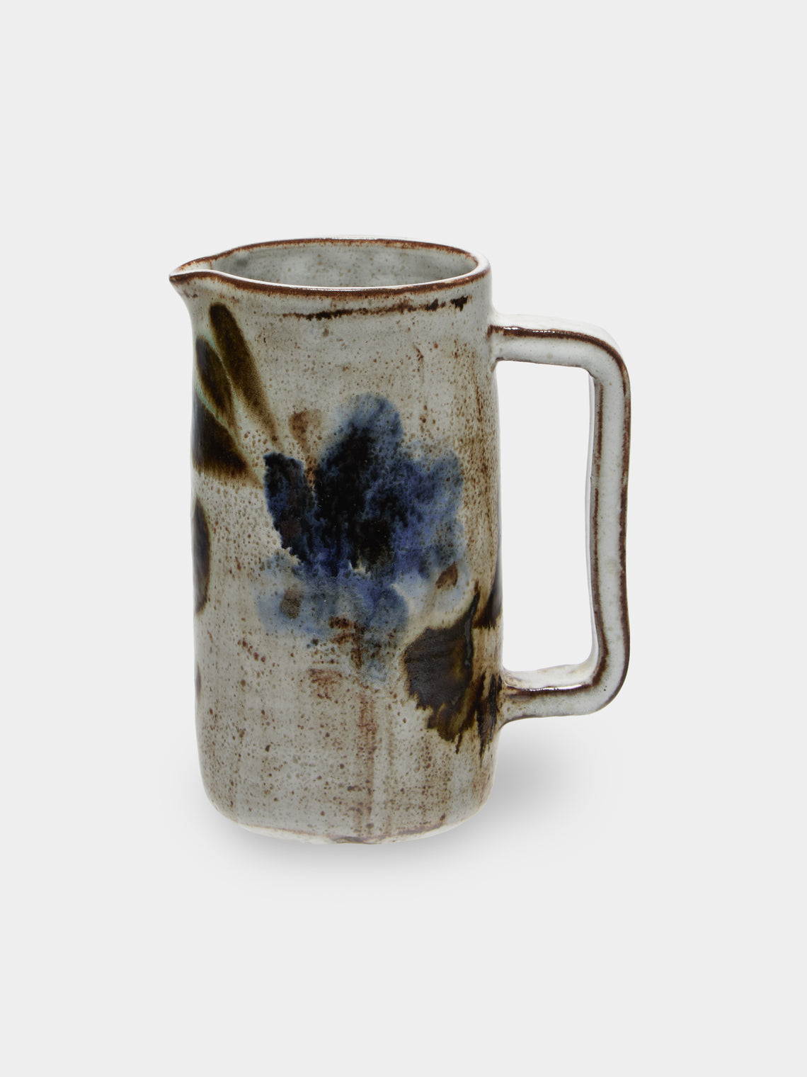 Antique and Vintage - Mid-Century Ceramic Pitcher - Natural - ABASK - 