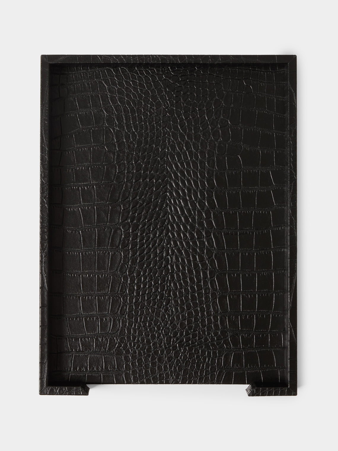 Pinetti - Leather Letter Tray - Black - ABASK