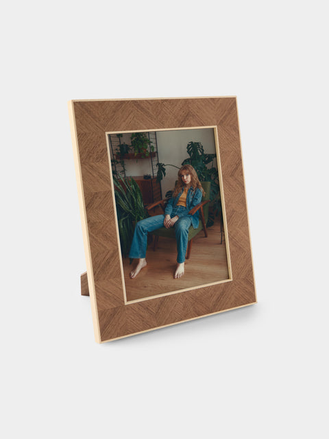 Linley - Henley Heart Walnut Photo Frame (8x10") - Brown - ABASK - 