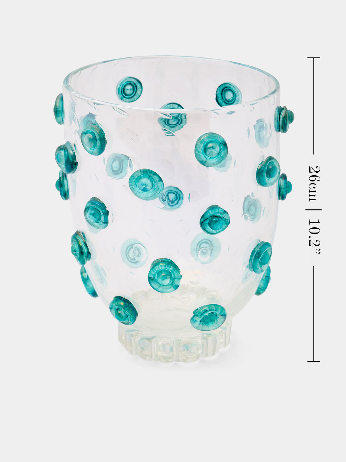 Antique and Vintage - 1960s Barovier Bullicante Glass Vase (10in/26cm) - Clear - ABASK