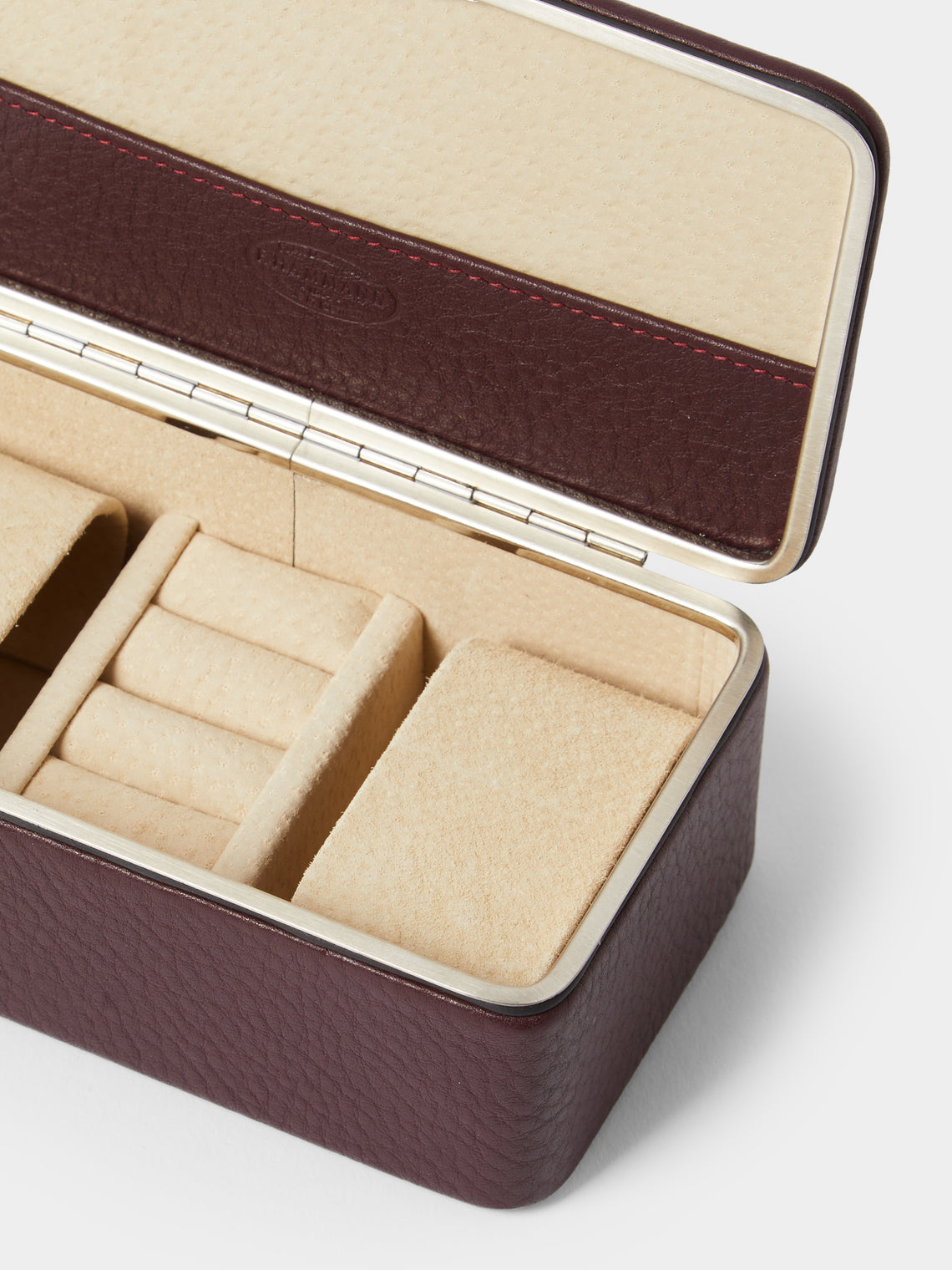 F. Hammann - Leather Large Jewelry Box - Burgundy - ABASK