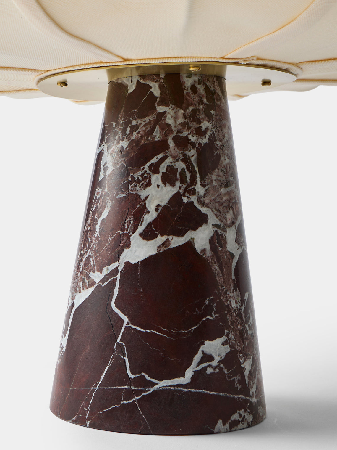 Zavadski - Andorra Art Deco Stone and Fabric Table Lamp - Red - ABASK