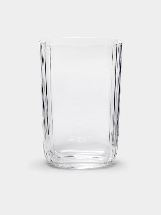Carlo Moretti - Ovale Tagli Murano Glass Vase - Clear - ABASK - 